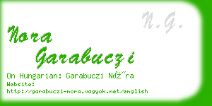 nora garabuczi business card